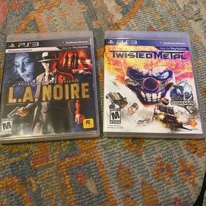 LA Noire and Twisted Metal PS3 games